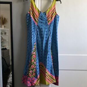 NWT Colorful Cotton Sundress with Scoop Neck